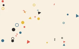 Retro Toon II — light red, blue and gold cartoon background, variation II