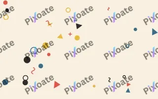 Retro Toon II — light red, blue and gold cartoon background, variation II
