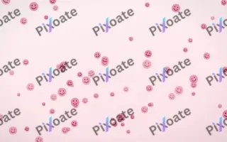 Blush Smileys II — light pink and white cartoon background, variation II