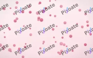 Blush Smileys III — light pink and white cartoon background, variation III