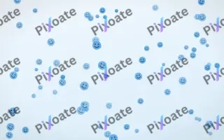 Bubble Smileys II — light blue and white cartoon background, variation II