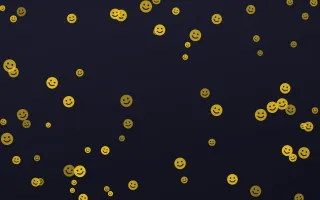 Midnight Smileys II — dark gold and blue cartoon background, variation II