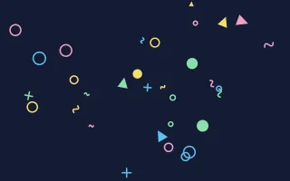 Space Toons — colourful blue, pink and gold cartoon background