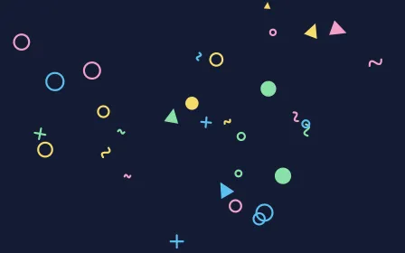 Space Toons — colourful blue, pink and gold cartoon background