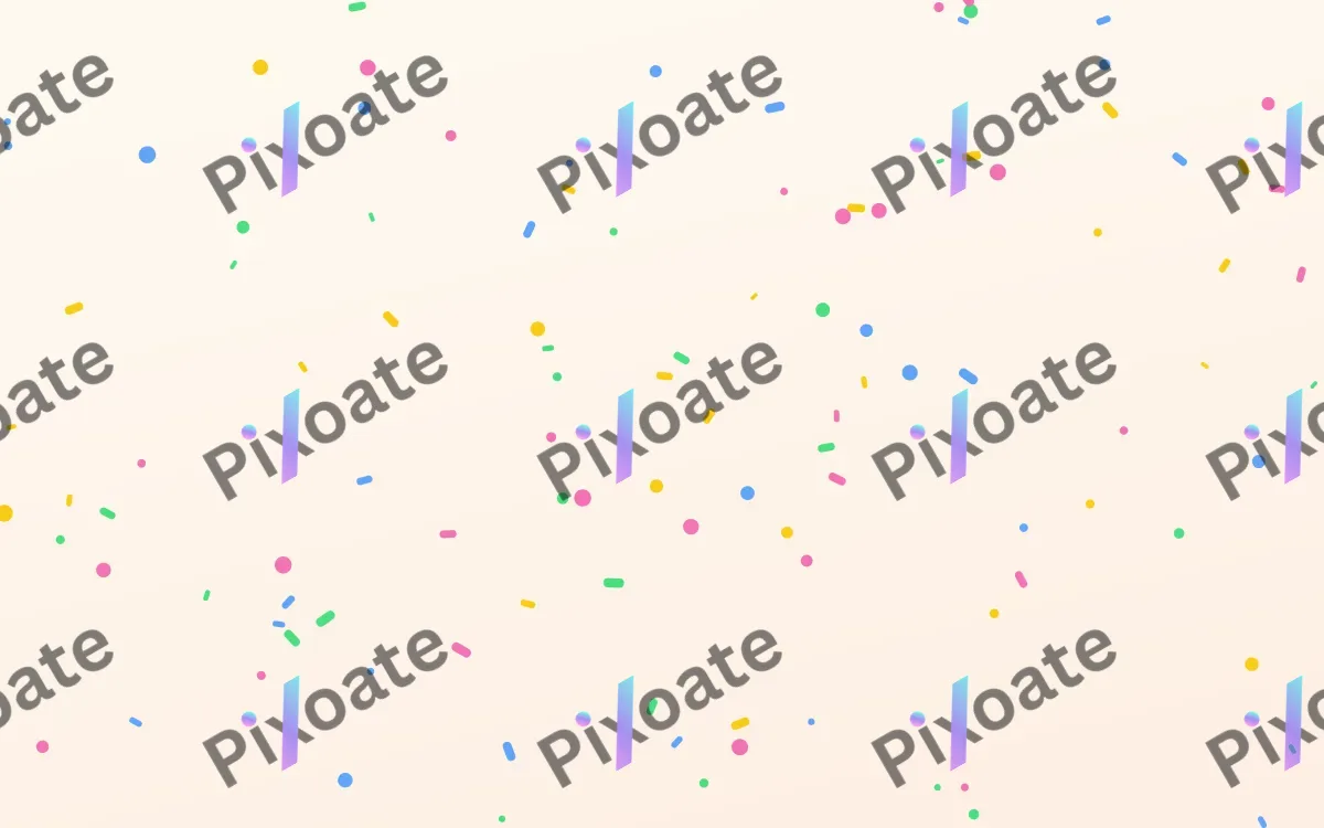 Sprinkle Shower — light pink, blue and gold cartoon background