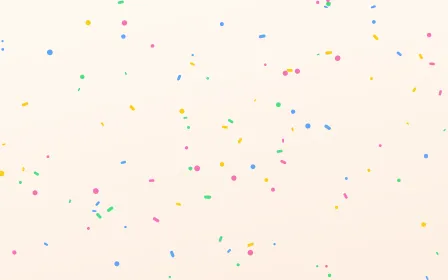 Sprinkle Shower — light pink, blue and gold cartoon background