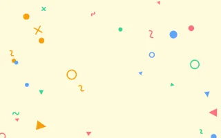 Sunny Doodle — light gold, red and blue cartoon background