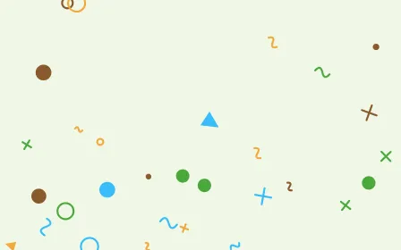 Toon Jungle — light green, orange and brown cartoon background