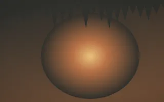Autumn Glow Cave VI — colourful orange, brown and grey cave background, variation VI
