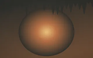 Autumn Glow Cave VIII — colourful orange, brown and grey cave background, variation VIII