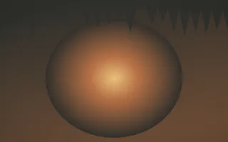 Autumn Glow Cave XI — colourful orange, brown and grey cave background, variation XI