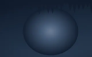 Blue Hour Cave III — dark blue cave background, variation III
