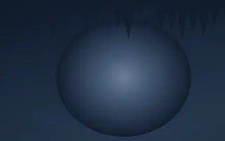 Blue Hour Cave IX — dark blue cave background, variation IX