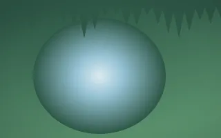 Clear Day Cave IV — light blue and green cave background, variation IV