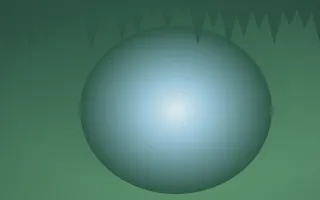 Clear Day Cave IX — light blue and green cave background, variation IX