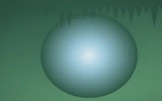 Clear Day Cave VI — light blue and green cave background, variation VI