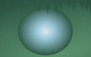 Clear Day Cave VIII — light blue and green cave background, variation VIII