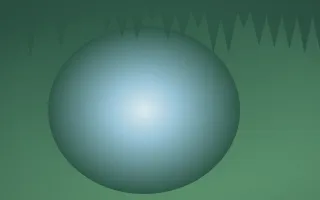 Clear Day Cave X — light blue and green cave background, variation X