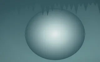 Coastal Mist Cave III — light white and teal cave background, variation III