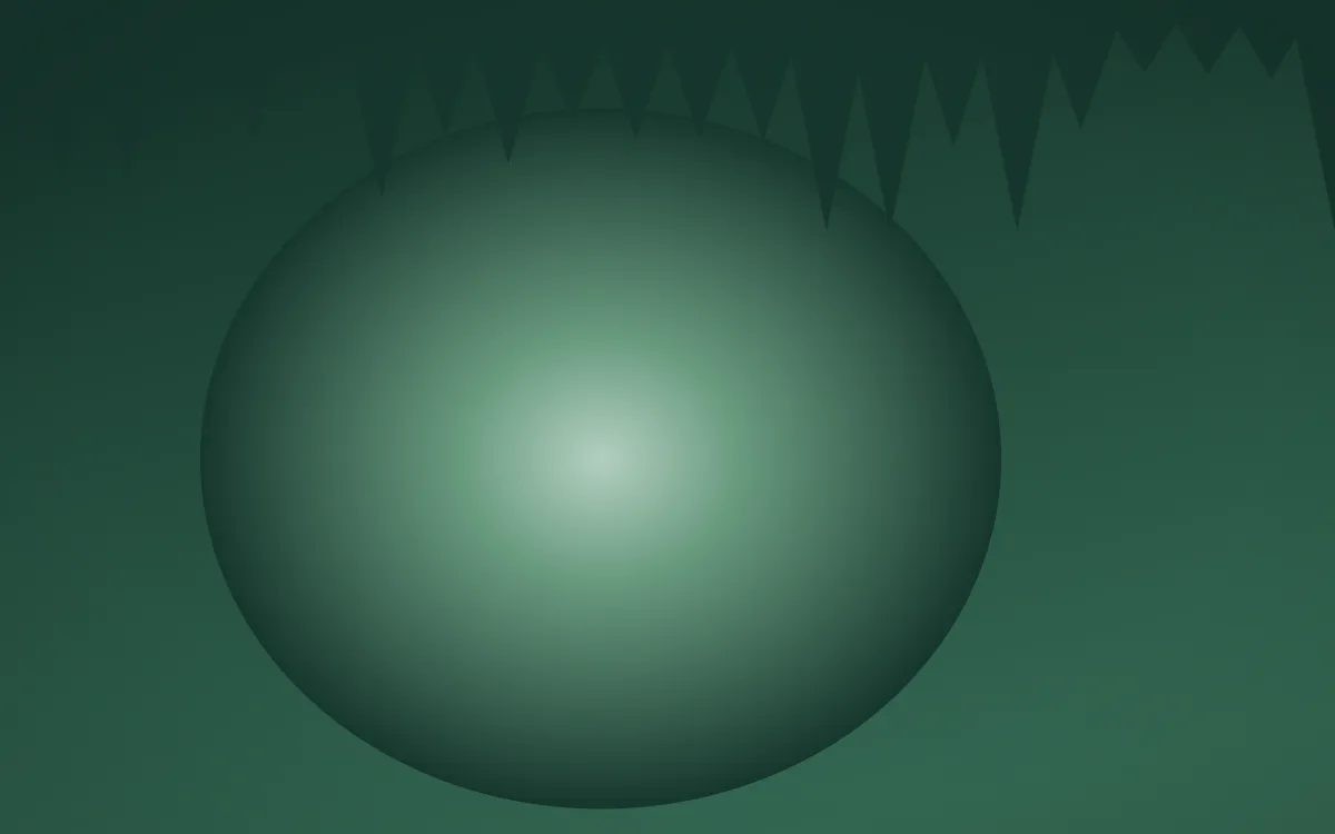 Emerald Mist Cave — dark green cave background