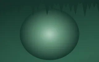 Emerald Mist Cave II — dark green cave background, variation II