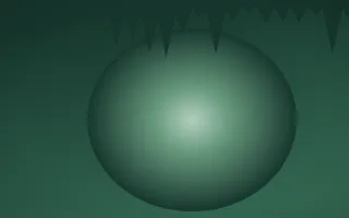 Emerald Mist Cave VI — dark green cave background, variation VI