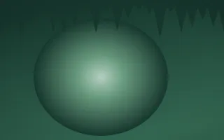 Emerald Mist Cave VII — dark green cave background, variation VII