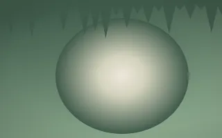 First Light Cave III — light beige and green cave background, variation III