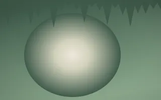 First Light Cave IV — light beige and green cave background, variation IV