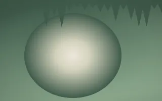 First Light Cave VII — light beige and green cave background, variation VII