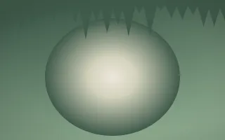 First Light Cave XI — light beige and green cave background, variation XI