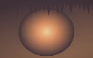 Golden Hour Cave II — colourful orange and pink cave background, variation II