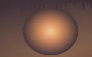 Golden Hour Cave III — colourful orange and pink cave background, variation III