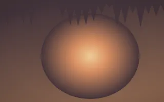 Golden Hour Cave IX — colourful orange and pink cave background, variation IX