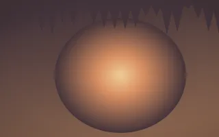 Golden Hour Cave VI — colourful orange and pink cave background, variation VI