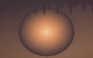 Golden Hour Cave VIII — colourful orange and pink cave background, variation VIII