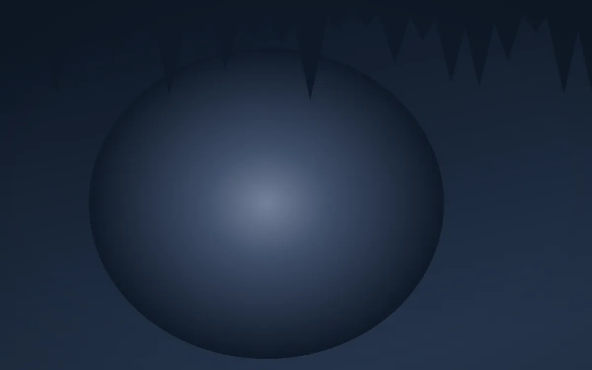 Moonlight Cave — dark blue cave background