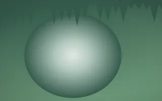 Spring Rain Cave — light white and green cave background