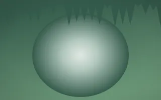 Spring Rain Cave II — light white and green cave background, variation II