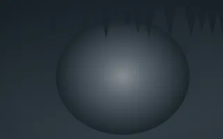 Storm Light Cave III — dark grey and blue cave background, variation III