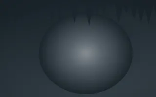 Storm Light Cave VI — dark grey and blue cave background, variation VI