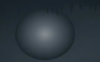 Storm Light Cave X — dark grey and blue cave background, variation X
