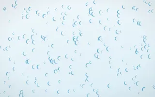 Arctic Frost Moons Dense II — light blue and white celestial background, variation II