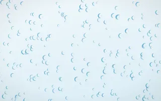 Arctic Frost Moons Dense III — light blue and white celestial background, variation III