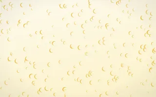 Buttercream Moons Dense II — light gold, yellow and white celestial background, variation II