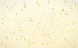Buttercream Moons Dense III — light gold, yellow and white celestial background, variation III