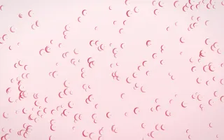 Cherry Soda Moons Dense — light red and white celestial background