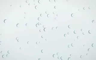 Coastal Fog Moons — light blue and white celestial background