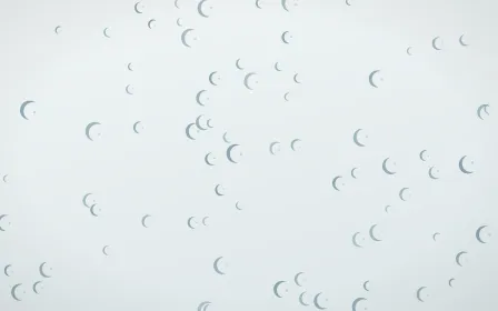 Coastal Fog Moons — light blue and white celestial background