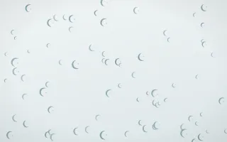Coastal Fog Moons III — light blue and white celestial background, variation III